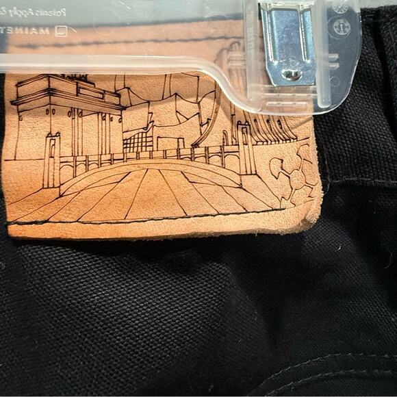 Kwame Adusei Kaven Men's Black Cargo Pants NWOT Size Medium - Picture 3 of 4